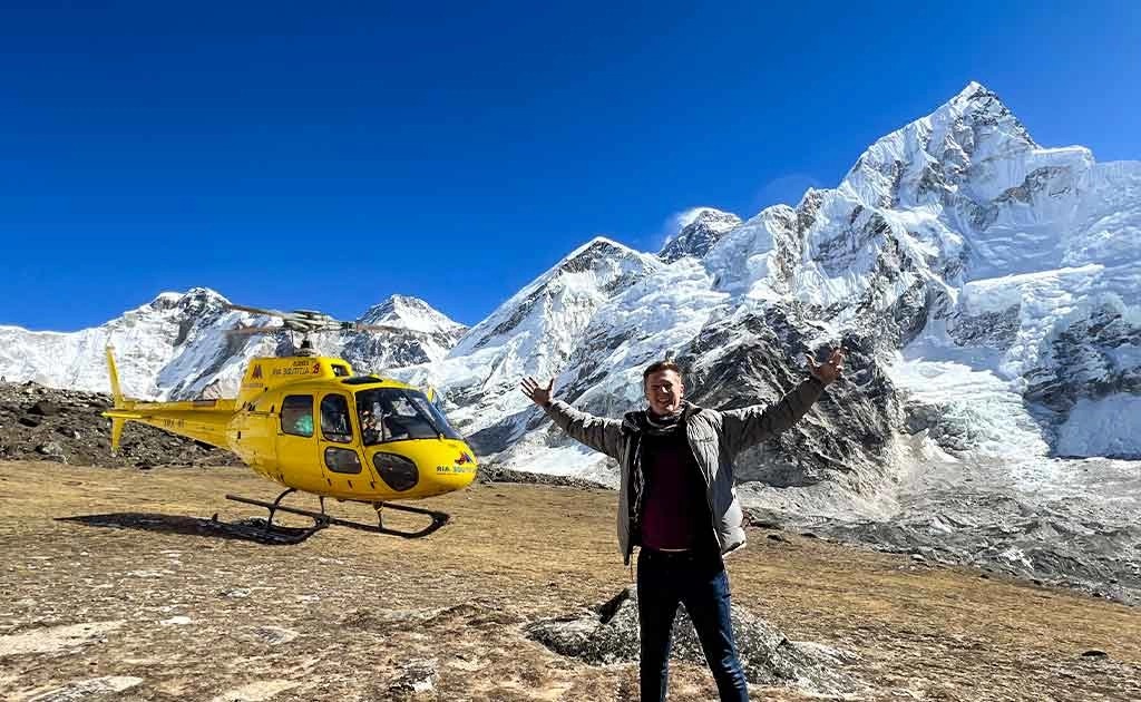 Landing at Kala Patthar