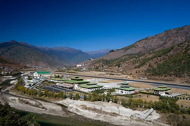 Paro airport Bhutan