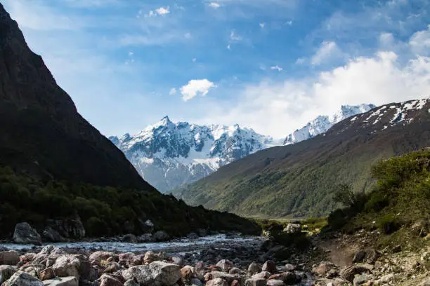 Mount Manaslu from Samdo