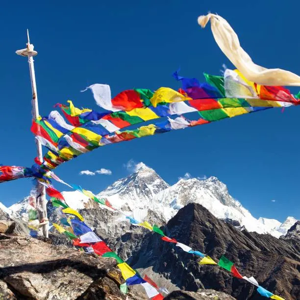 Mount Everest and Lhotse view
