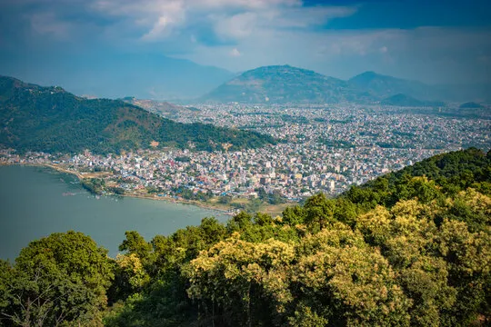View of Pokhara city